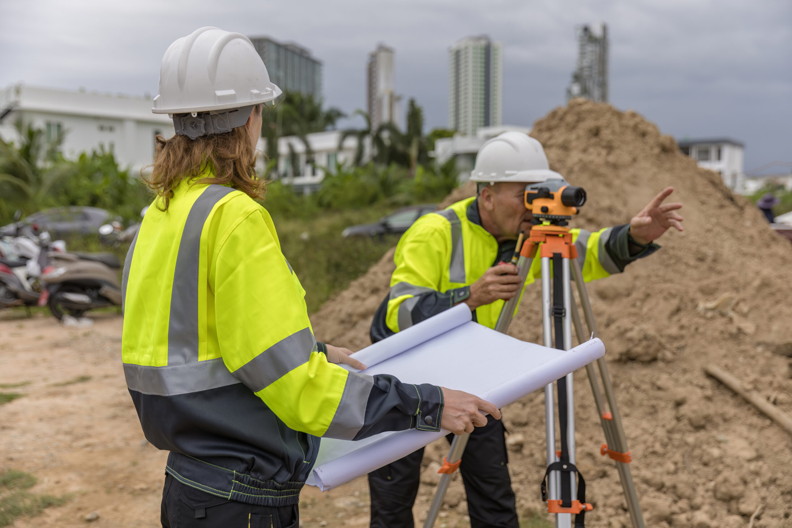 Peters Cost Consultants Staff Member Conducting Survey Outside - Everything You Need to Know About Quantity Surveying in Southampton